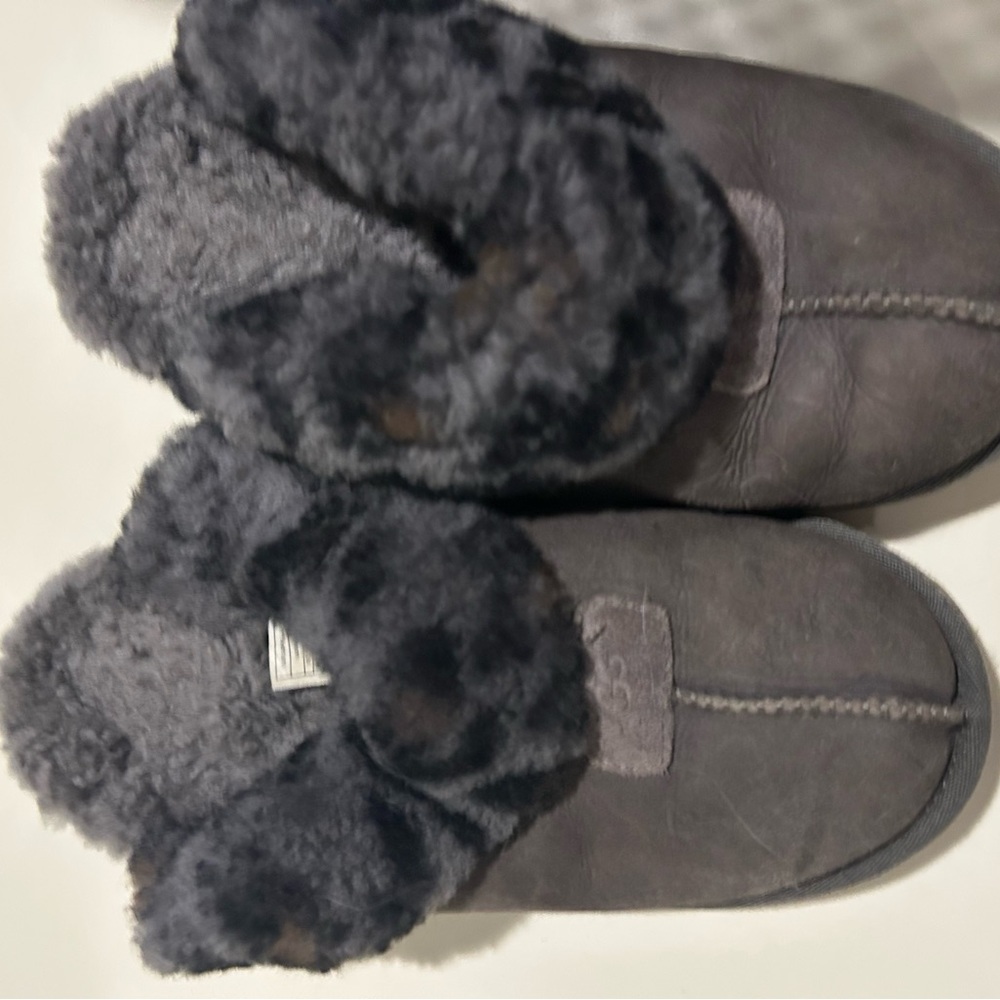 UGG Black Shearling Slippers